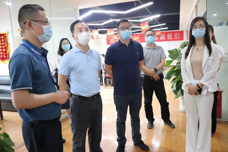 武汉市委组织部副部长孙志军一行莅临武汉分公司调研指导！