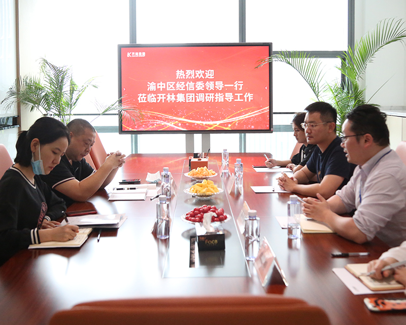 重庆渝中区经信委领导一行莅临开林集团调研指导工作